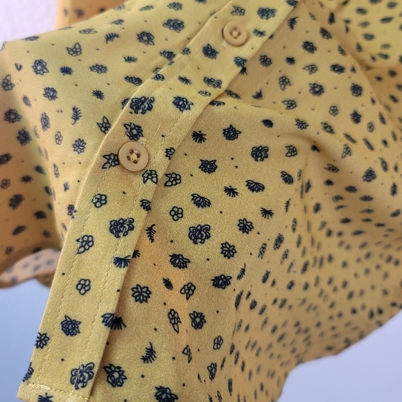 PARALLEL X LEAGUE DUKE WOVEN GOLD/BLACK SHORT SLEEVE CASUAL SHIRT - Picture 15 of 16